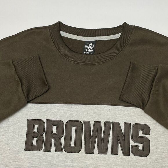NFL Team Apparel Other - Cleveland Browns Sweatshirt‎ Medium NFL Team Apparel Brown Gray Crewneck Fleece